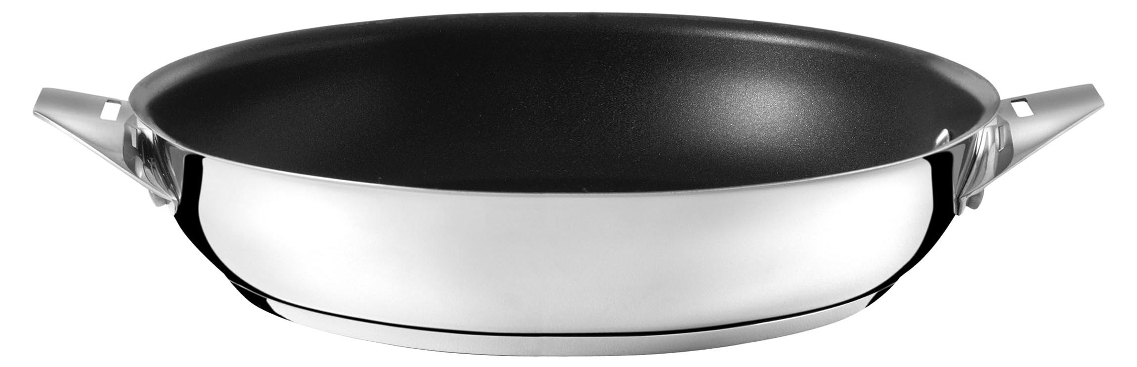Bratpfanne 24 cm, Keramikbeschichtung, Edelstahl, induktionsgeeignet