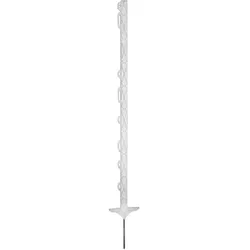 Corral, Zaunpfosten + Pfähle, Plastic post Titan 110 cm, white, double step, 5 pcs