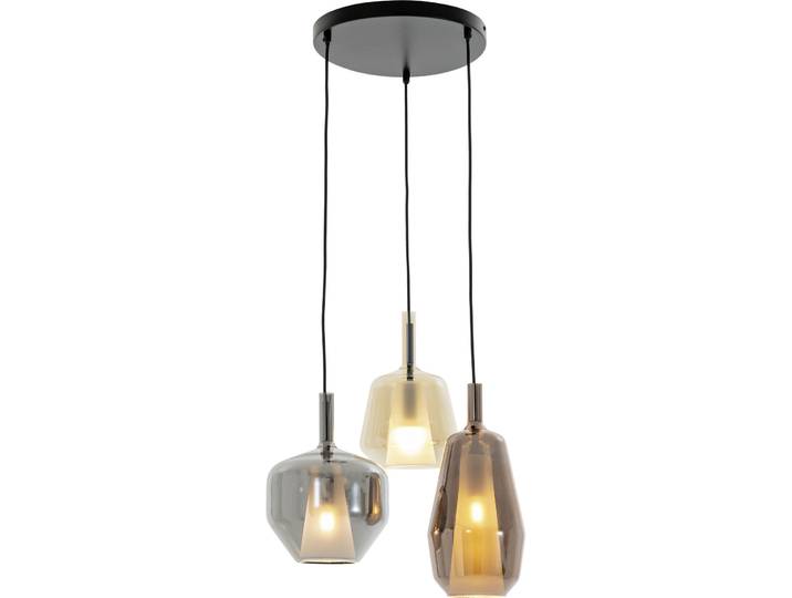 Pendellampe Marla Rauchgrau Metall/Glas B 30 cm