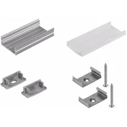 Eurolite, LED Streifen, Montageset U-Profil 20mm für LED Strip (Weiss, 200 cm, Indoor)