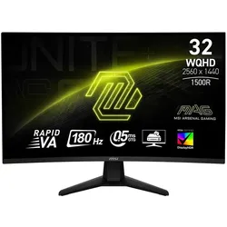 MSI MAG 32CQ6F (2560 x 1440 Pixel, 31.50"), Monitor, Schwarz