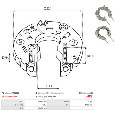 AS-PL Gleichrichter, Generator ARC6039