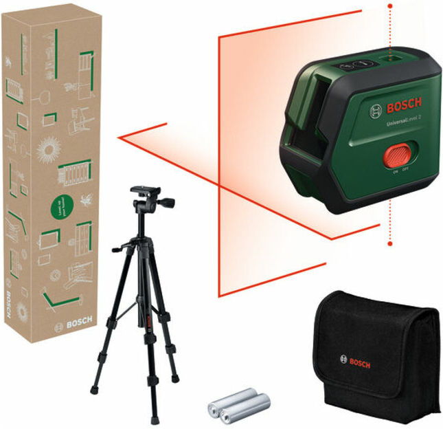 BOSCH Niveau laser à lignes croisées UniversalLevel 2 Set (0603663FZ1)