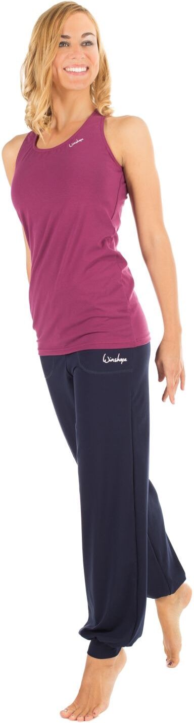 Trainingshose WINSHAPE "WH12", Damen, Gr. XS, Normalgrößen, blau (night blau), 90% Baumwolle, 10% Elasthan, Hosen Trainingshose, 3/4-Trainingshose