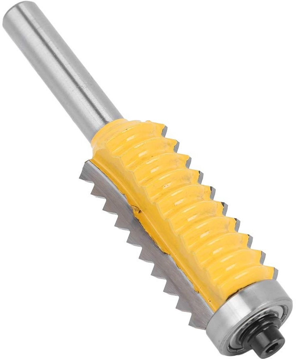 8-Punts Houtfrezen Set voor Houtbewerking met Verstelbare Frees, Rail en Sparrenfrezen, Tungsten Carbide, Zilver