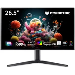 Acer Predator X (X27UW3bmiiprx) 26,5" QHD Gaming Monitor 67,3 cm (26,5"), QD-OLED, 240Hz, HDR400, 99% DCI-P3, 2x HDMI, 2x DP, Audio Out, Lautsprecher,