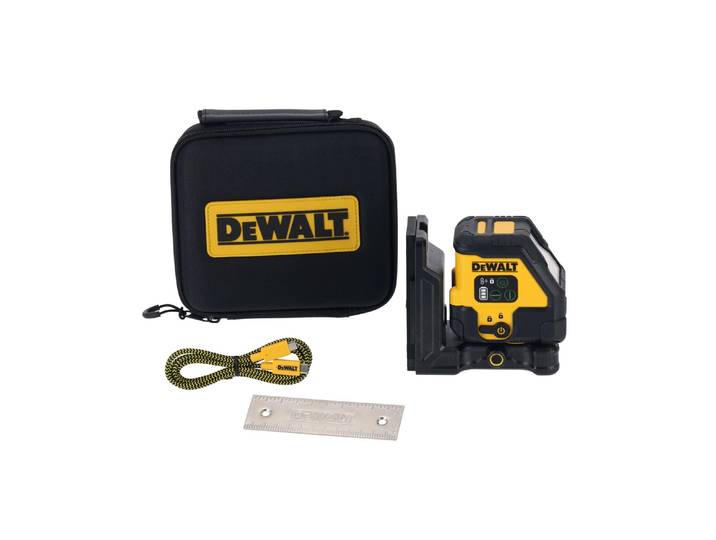 Linienlaser DEWALT mit integriertem Akku 30 m , gelb (grau), Lasermessgeräte, Linienlaser