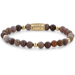 REBEL & ROSE - BRACELETS BEADS - Indian Spring - gold / 6 MM