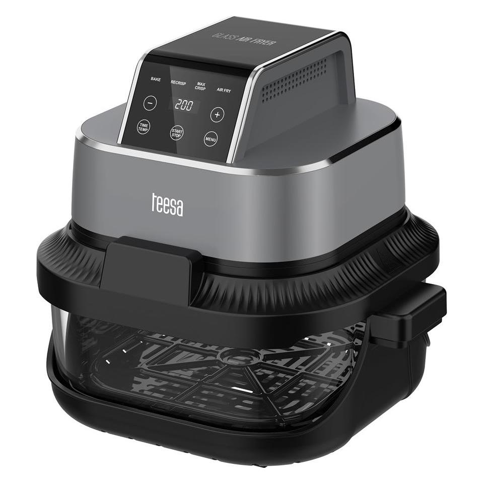 Teesa Frytkownica beztłuszczowa GLASS AIR FRYER 4L 1 5 L 1500W (4 l) (TSA8090)