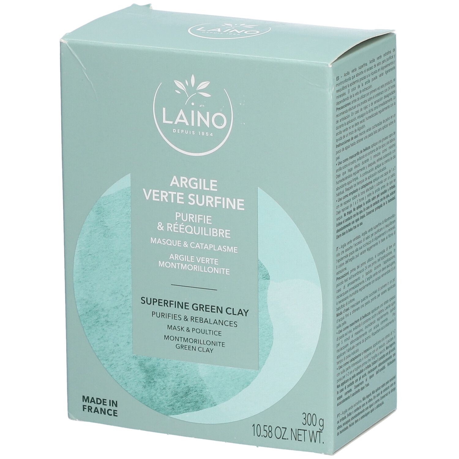 Laino Groene Klei Superfijn 300 g Gesichtsmaske