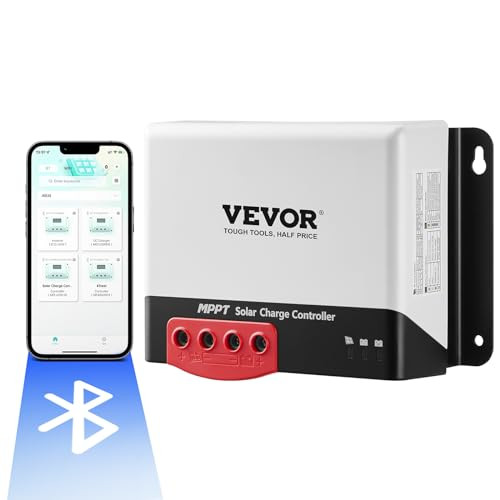 VEVOR MPPT Zonne-laadregelaar 50A 12V 660W / 24V 1320W met TTL-communicatie, compatibel met AGM, gel, natte en lithiumbatterijen
