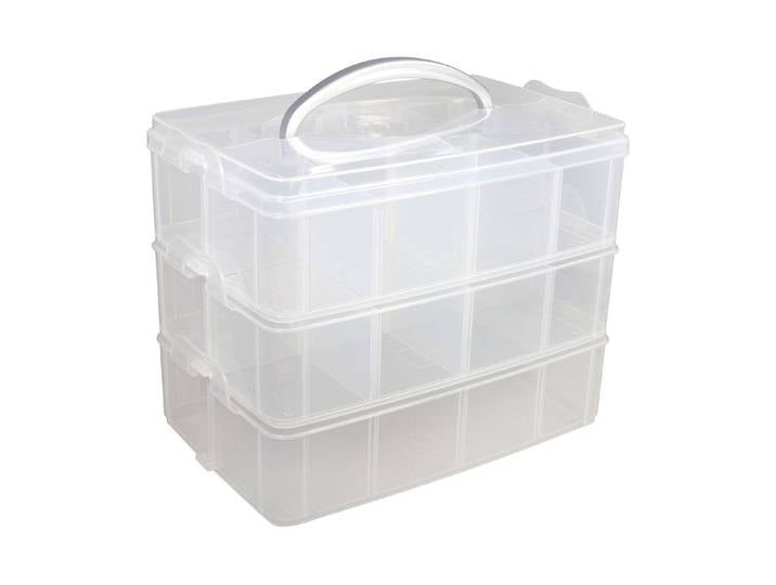 Rayher Sortierbox mit Tragegriff 23 × 16 × 19 cm