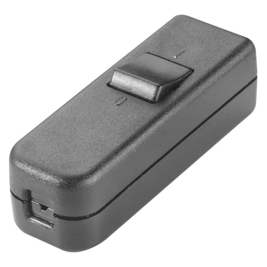 interBär Schnurschalter Schwarz 1 x Aus (8006-004.01)