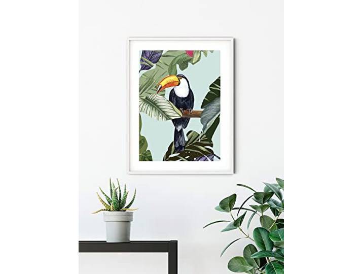 Komar Wandbild - Toco Toucan - Größe: 50 x 70 cm - Poster, Kunstdruck, Dekoration, Wohnzimmer, Schlafzimmer (ohne Rahmen)