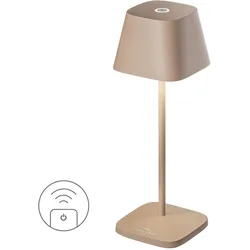 NEAPEL MICRO RC - Akku-Tischleuchte dimmbar sand
