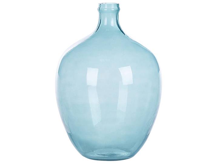 Beliani Dekovase Glas blau Roti, Hellblau, Mode, 39 cm, Dekoration, Vasen, Glasvasen