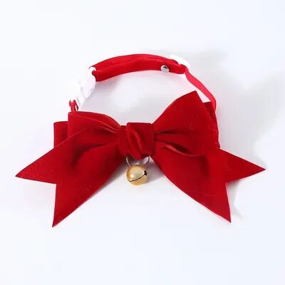Fusion Finds Adjustable Cat Bowtie Collar With Quick Release Safety Buckle red s