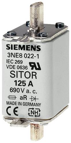 Siemens 3NE10220 Sicherungseinsatz Sicherungsgröße = 0 125A 690V 3St.