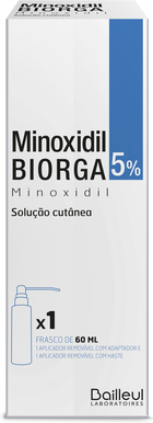 Biorga Minoxidil 5% Solução Cutânea 60 ml
