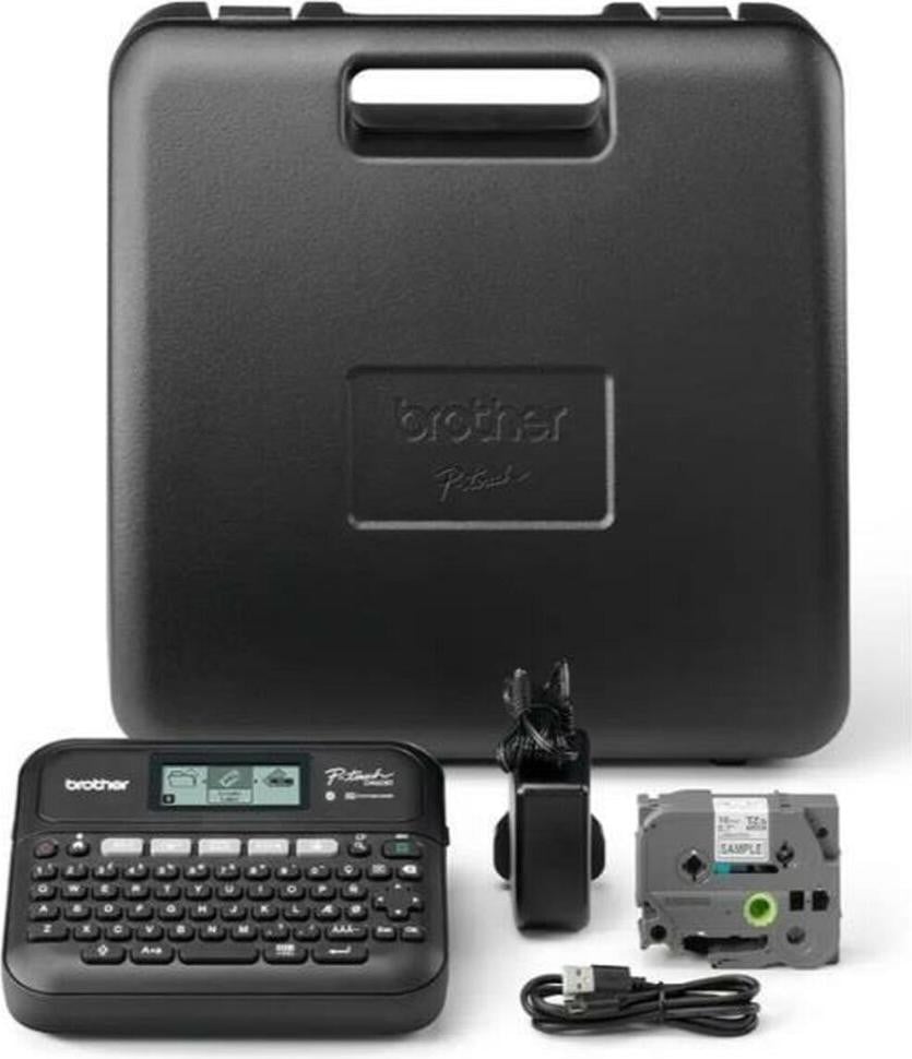 Brother PT-D460BTVP Labelprinter met QWERTY-toetsenbord, TZe-lint en thermische transfer, bekabeld en draadloos