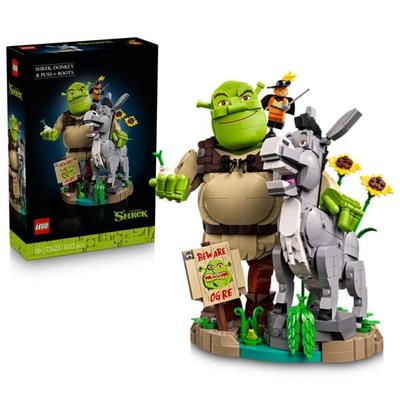 LEGO Shrek 72423 Shrek, Esel und Der gestiefelte Kater, DIY Modellbau