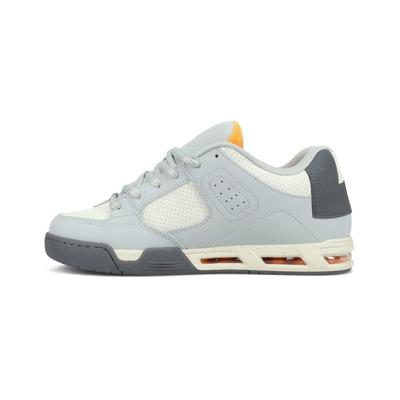 Sneaker DC SHOES "DC COMMAND", Herren, Gr. 47, grau (grau, dunkelgrau, orange), Leder, Synthetik, Schuhe Sneaker