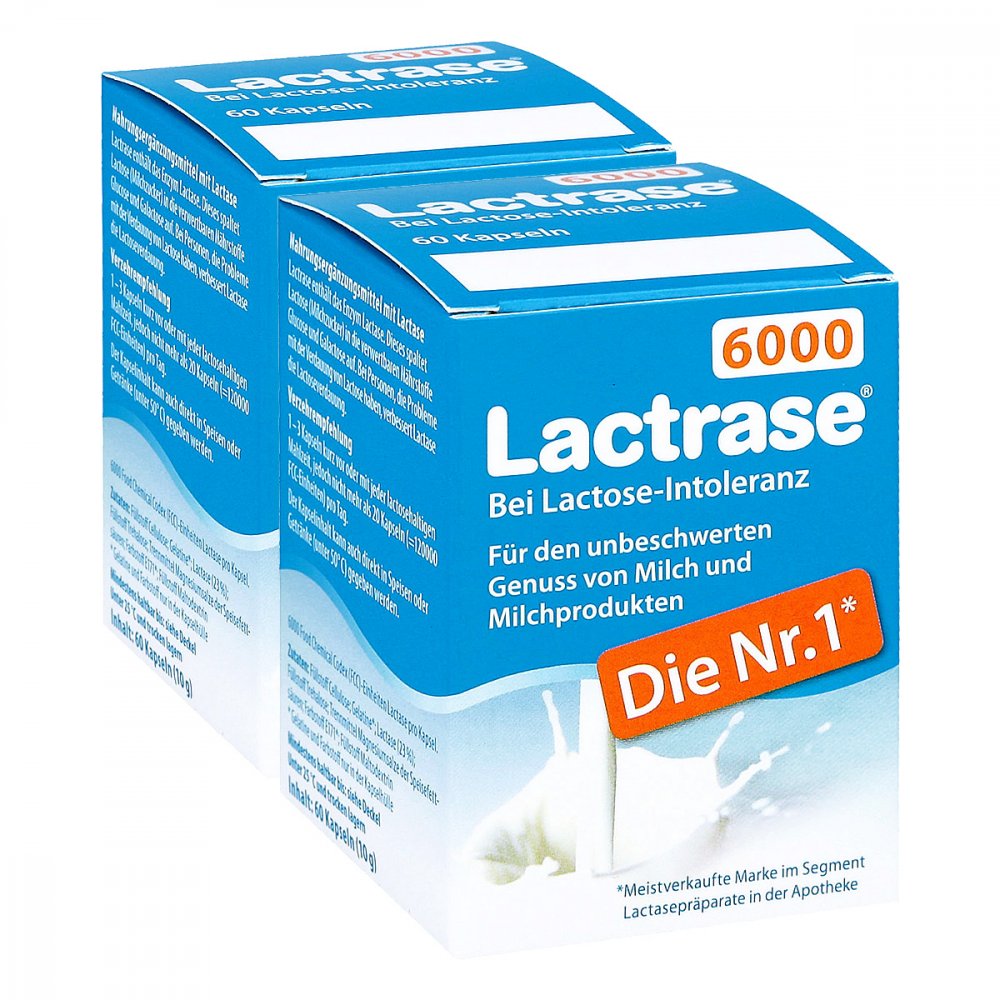 Pro Natura Gesellschaft für gesunde Ernährung mbH Lactrase 6.000 Fcc Kapseln 08100727
