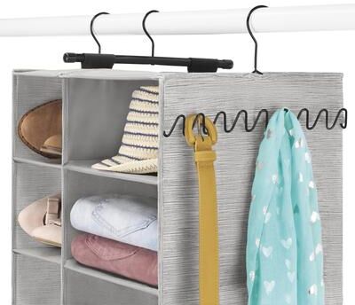 Whitmor Hanging Shoe & Sweater Organizer - Gray