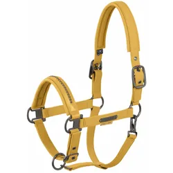 Eskadron Halfter Softshell Pearls Double Pin golden yellow Platinum 2025, Größe: P1