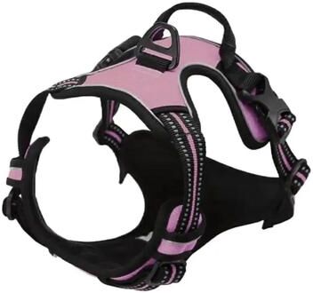 Uplifted Finds No Pull Reflective Comfort Dog Harness pink l