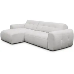 ECKSOFA LUMERO 4-Sitzer LINKS, hellgrau