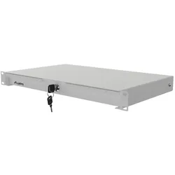 Lanberg SZUFLADA DO SZAF 19" 1U 270MM SZARA (1U/483X270MM UDŹWIG DO 30KG), Serverschrank Zubehör, Grau