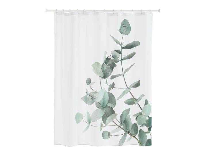 Duschvorhang Kaja, Johann Jakob, weiss/blassgrün, Polyester