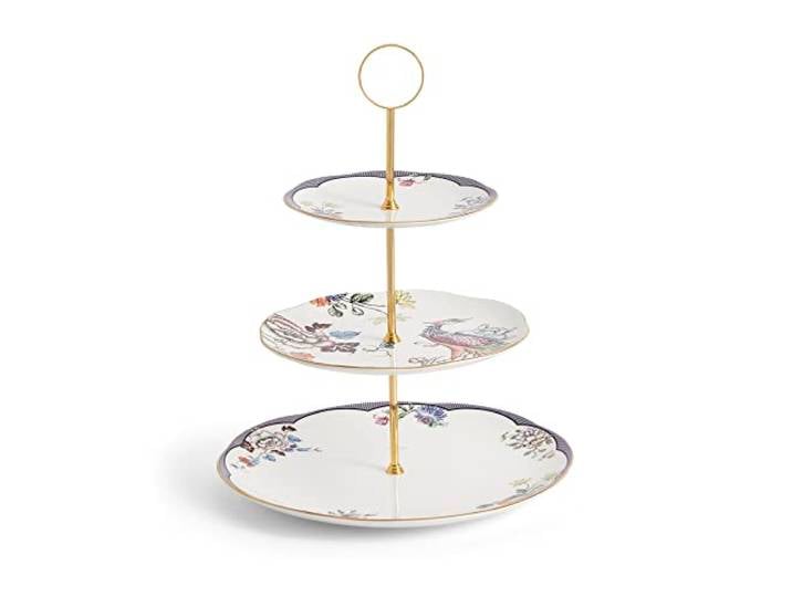 Wedgwood Fortune Tortenständer mit 3 Etagen, 27,7 cm, mehrfarbig
