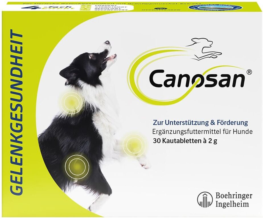 Canosan Kautabletten für Hunde zur Unterstützung der Gelenke