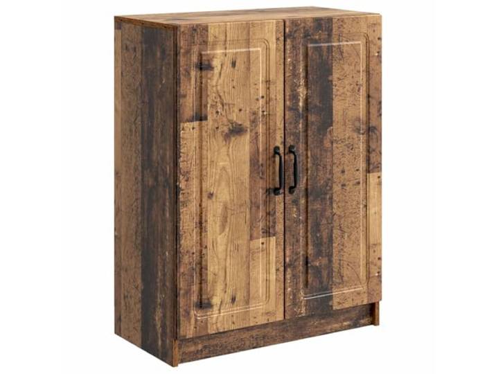 TEKGHUT Sideboard Altholz 66 x 34,5 x 87 cm Holzwerkstoff Anrichte mit Schiebetüren, Fächer und Regale, Essbereich, Wohnraum, Flur