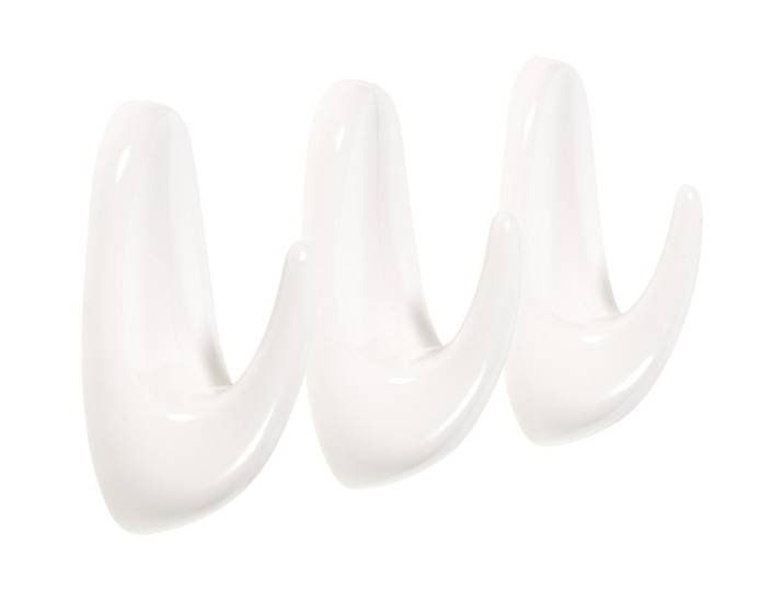 Liliput Klebehaken Oval 2.5 × 4 cm 3 Stück