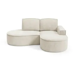 Ecksofa  Flow ¦ beige ¦ Maße (cm): B: 210 H: 88
