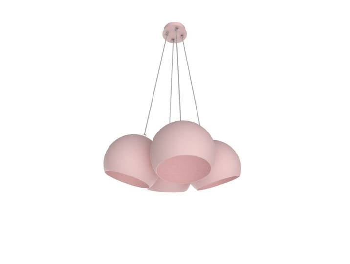 Joe - lampe à suspension en métal rose e27