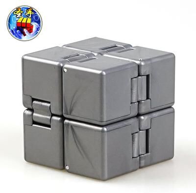 Discount Dollar Deals Infinity Magic Cube Puzzle Stress Relief And Creativity Enhancer For Adults Kids dark Khaki