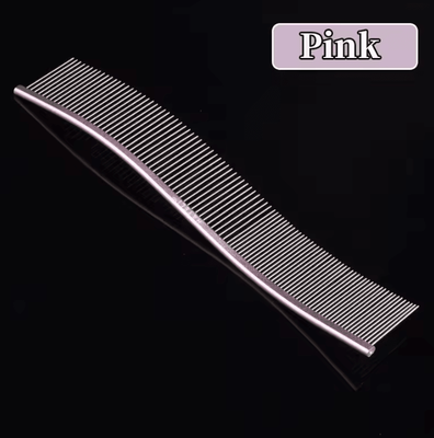 Inspire Curations FurCare Professional Stainless Steel Grooming Comb pink 1pc