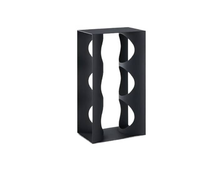 Weinregal, Weinregal aus Edelstahl 304, keine Montage erforderlich(Black)