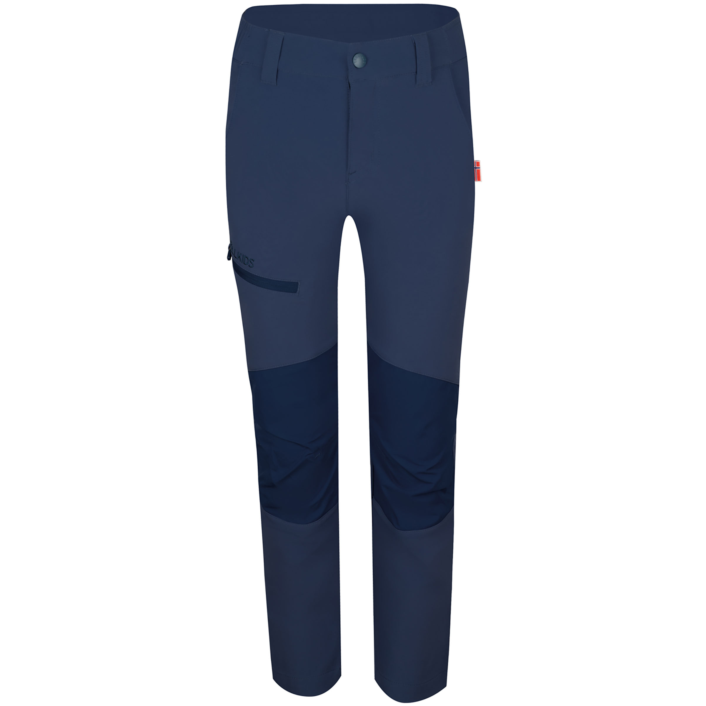 Trollkids Lysefjord XT Hose Kinder Softshellhose blau Größe 110 Camping Widerstandsfähig Wasserabweisend