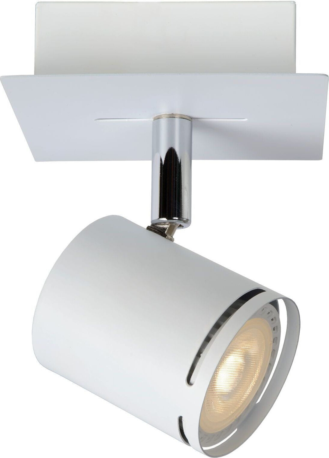 Lucide RILOU Plafondspot Wit/Zilver - Dimbare LED - GU10 - Warm Wit