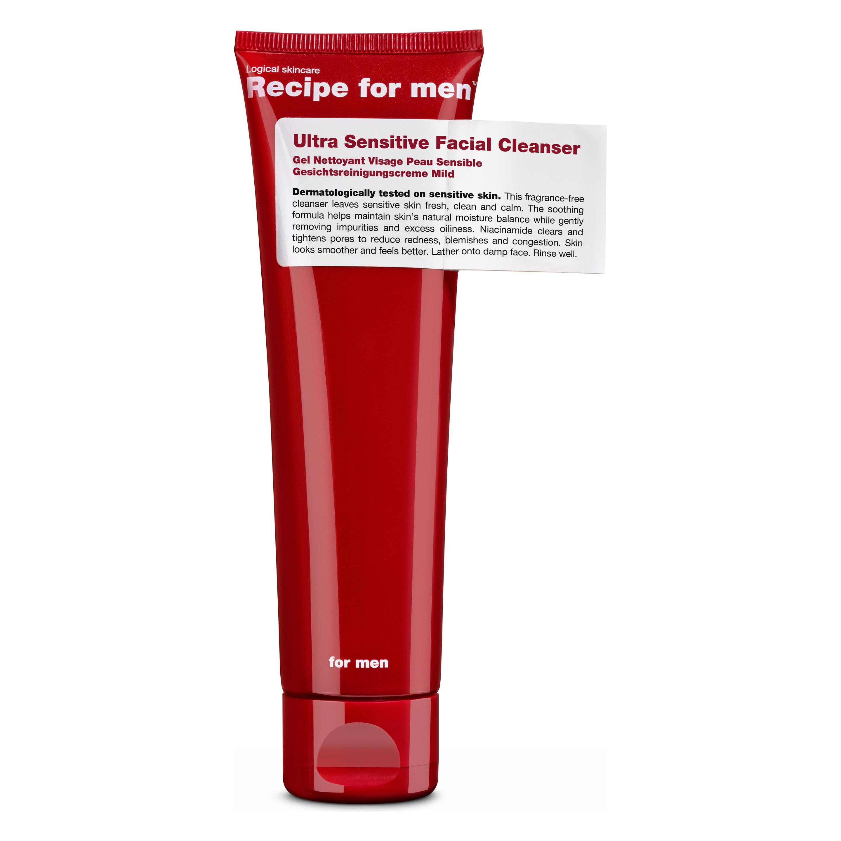 Recipe for men Gesichtsreinigungscreme Mild (Reinigungsgel, 100 ml) (12258)