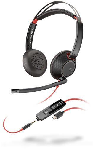 Poly Blackwire 5220 Stereo Headset On-Ear 8X231AA