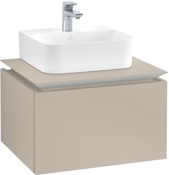 Villeroy und Boch Villeroy & Boch Legato Waschtischunterschrank B73100VK 60x38x50cm, Soft Grey