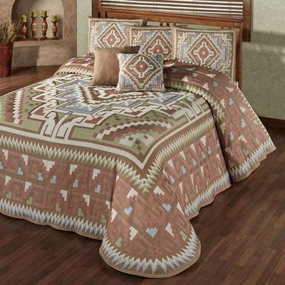 Touch of Class Valley View Grande Bedspread Multi Warm, California King, Multi Warm