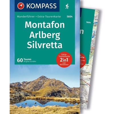 KOMPASS Wanderführer Montafon, Arlberg, Silvretta, 60 Touren mit Extra-Tourenkarte, Taschenbuch von Brigitte Schäfer, KOMPASS Freytag & Berndt,