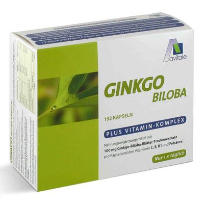 Ginkgo 100 mg Kapseln+B1+C+E 192 St Kapseln